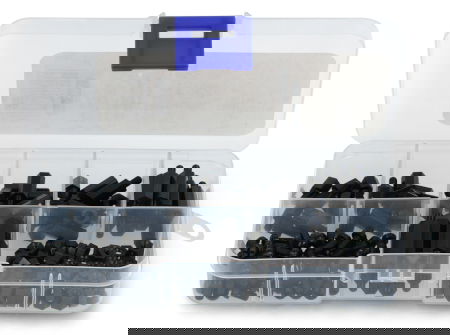 Sada nylonových šroubů M3 a podložek - 180 ks - justPi