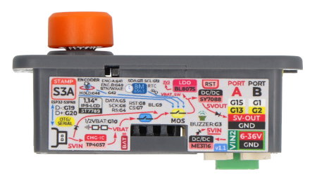 DinMeter v1.1 - Vývojový modul pro standardy DIN 1/32 - M5Stamp S3 - M5Stack K134