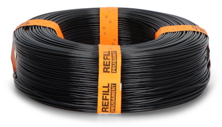 Náhradní struna Prusa PETG 1,75 mm 0,9 kg - Jet Black NFC