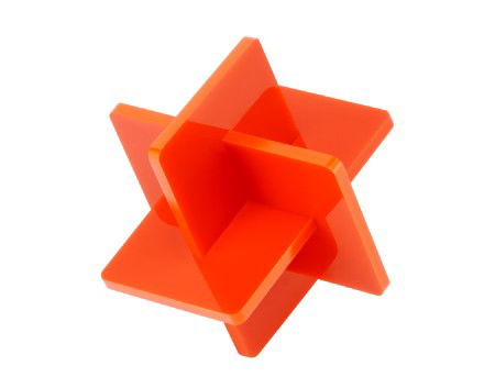 Akrylová deska - 3 mm - 300 x 300 mm Bambu Lab - oranžová - 3 ks.