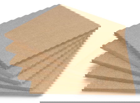 Surová HDF deska - 6 mm - 160 x 160 mm - 5 ks.