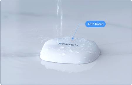 Miniaturní bodový senzor záplav LoRaWAN IP67 - Milesight WS303