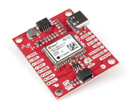 GPS modul NEO-M8U - Odpočet - Qwiic - SparkFun GPS‑16329
