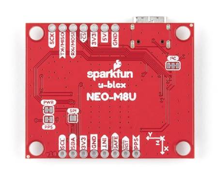 GPS modul NEO-M8U - Odpočet - Qwiic - SparkFun GPS‑16329