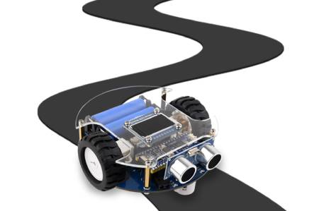 Mobilní robot Pico2Go - robot na dálkové ovládání - RP2350-Plus - Waveshare 31698