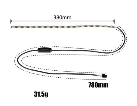 LED pásek pro tiskárny Bambu lab A1 - 380 mm
