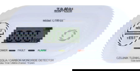 Detektor oxidu uhelnatého na baterie - Zamel CTW-03