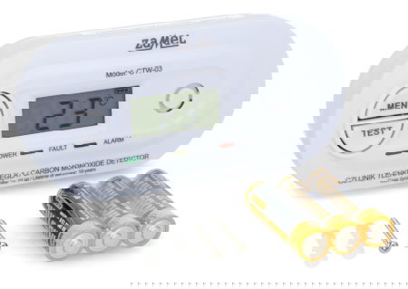 Detektor oxidu uhelnatého na baterie - Zamel CTW-03