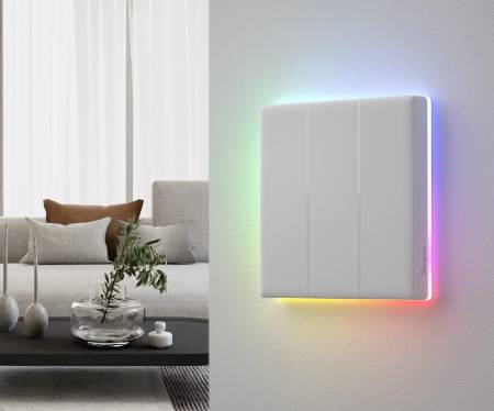 Sonoff TX T5 4C - Chytrý dotykový WiFi nástěnný vypínač - 4 kanály - bílý