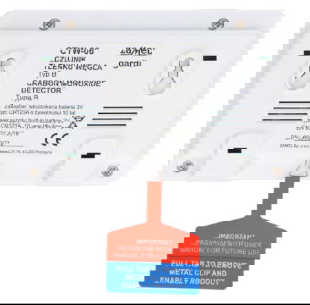 Detektor oxidu uhelnatého na baterie - Zamel CTW-06