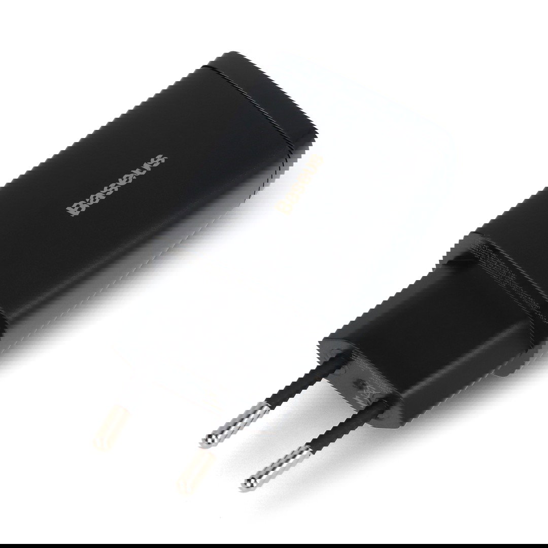 Kompaktní rychlonabíječka Baseus 3 x USB-A napájecí adaptér - 5V/3,4A 17W - černá