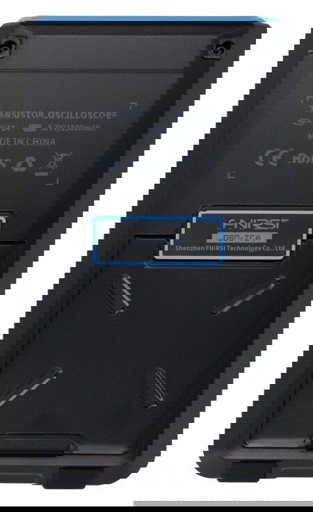 Přenosný osciloskop FNIRSI DSO-TC4 3 v 1 s testerem tranzistorů a generátorem signálu 10 MHz