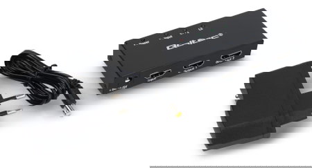 Aktivní rozbočovač 2x HDMI 4K/2K 3,4 Gb/s - Qoltec 51796