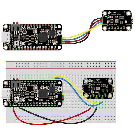 LPS28DFW - Tlakový senzor I2C - STEMMA QT / Qwiic - Adafruit 6067