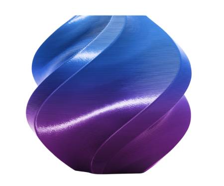 Bambu Lab PLA Silk Dual Color Filament 1,75 mm 1 kg - součástí balení je opakovaně použitelná cívka - Aurora Purple