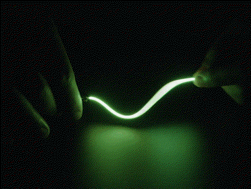Jednostranný flexibilní LED filament - flexibilní LED pásek - 3V 128 mm