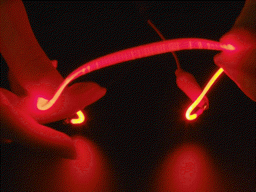 Flexibilní LED filament - Noodle flexibilní LED pásek - 3V 130mm
