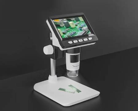 Digitální mikroskop 307B - 1000x 2 MPx 8 LED - 4,3'' LCD displej