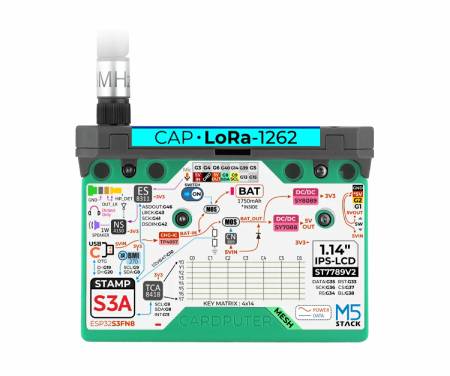 Cardputer Mesh Kit pro Meshtastic - Přenosný LoRa Mesh počítač s GPS - M5Stamp S3A - ESP32-S3FN8 - M5Stack K152
