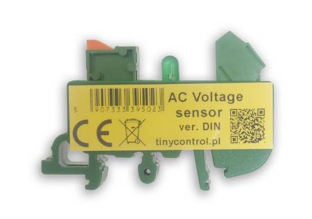 Tinycontrol - senzor přítomnosti síťového napětí 230 V AC - na DIN lištu