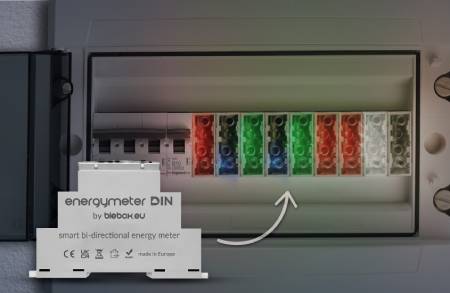 BleBox energyMeter DIN - jednofázový/třífázový obousměrný WiFi měřič energie